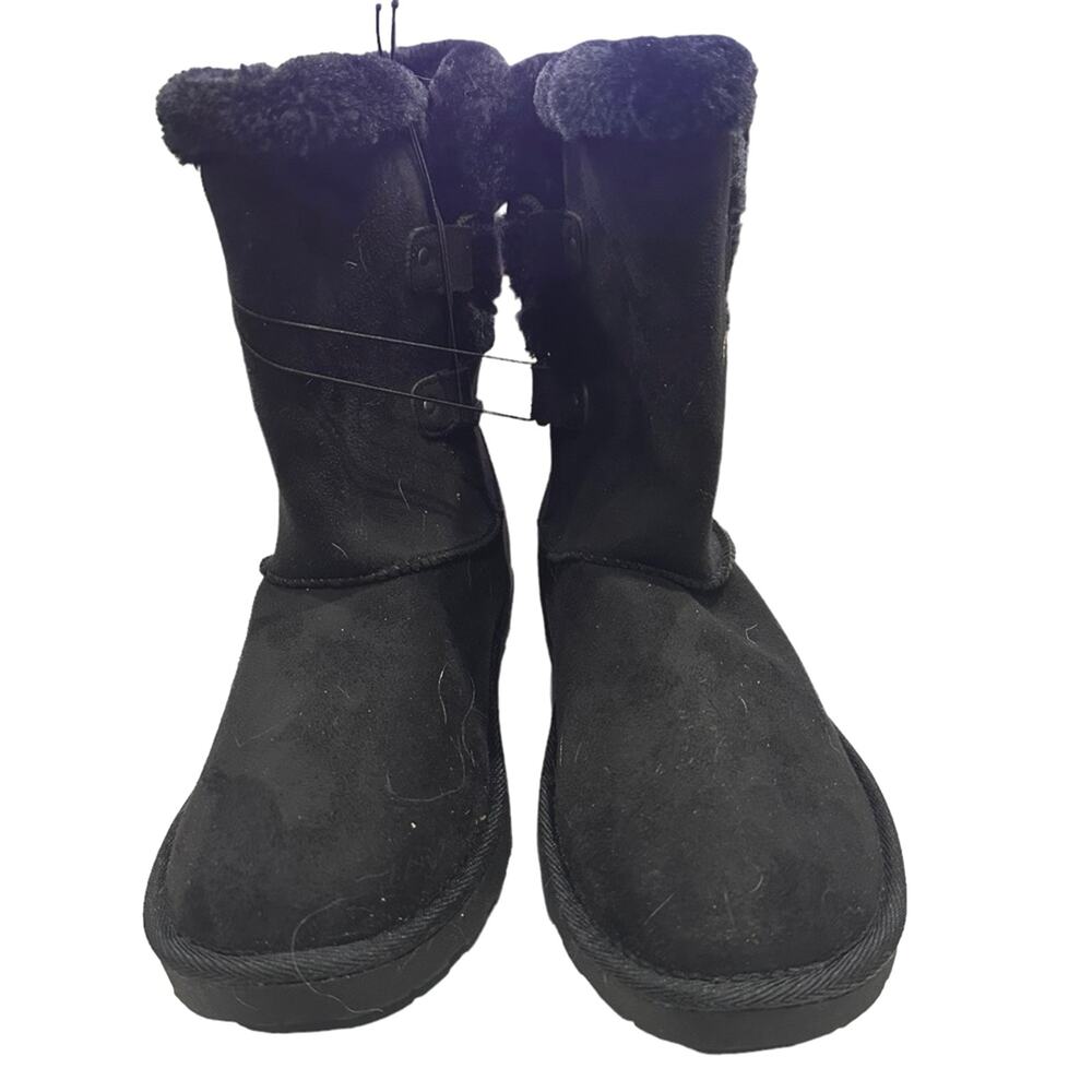 POP surrey faux suede mid calf‎ boot Faux fur size. 8 - Picture 3 of 8